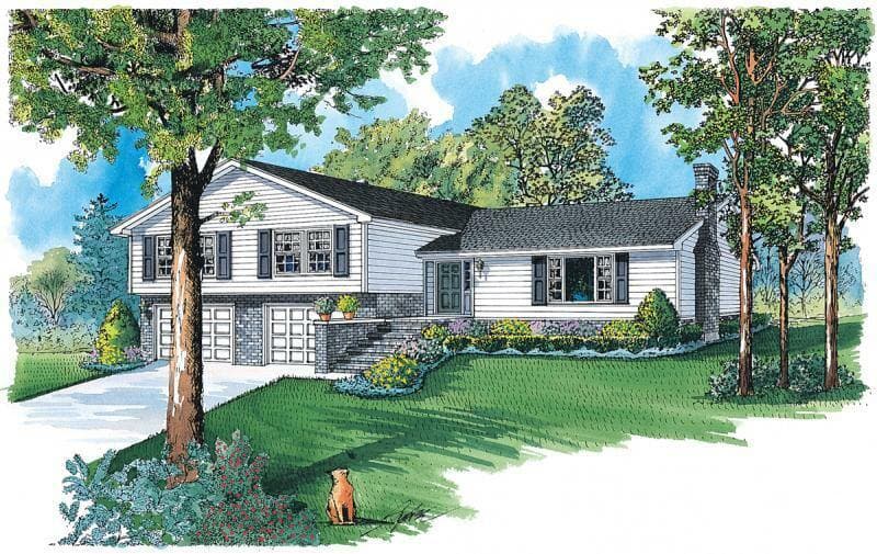 Split levels hero and exterior home features