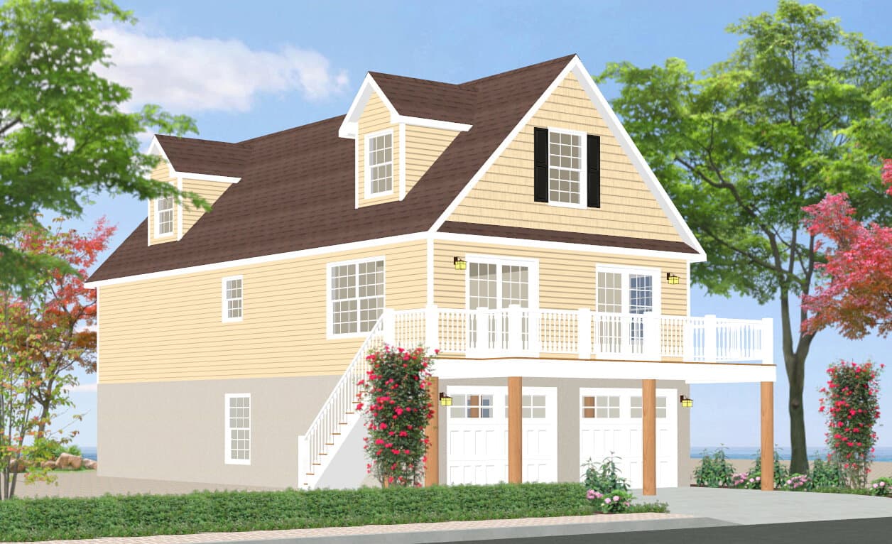 Sandpiper hero, elevation, and exterior home features
